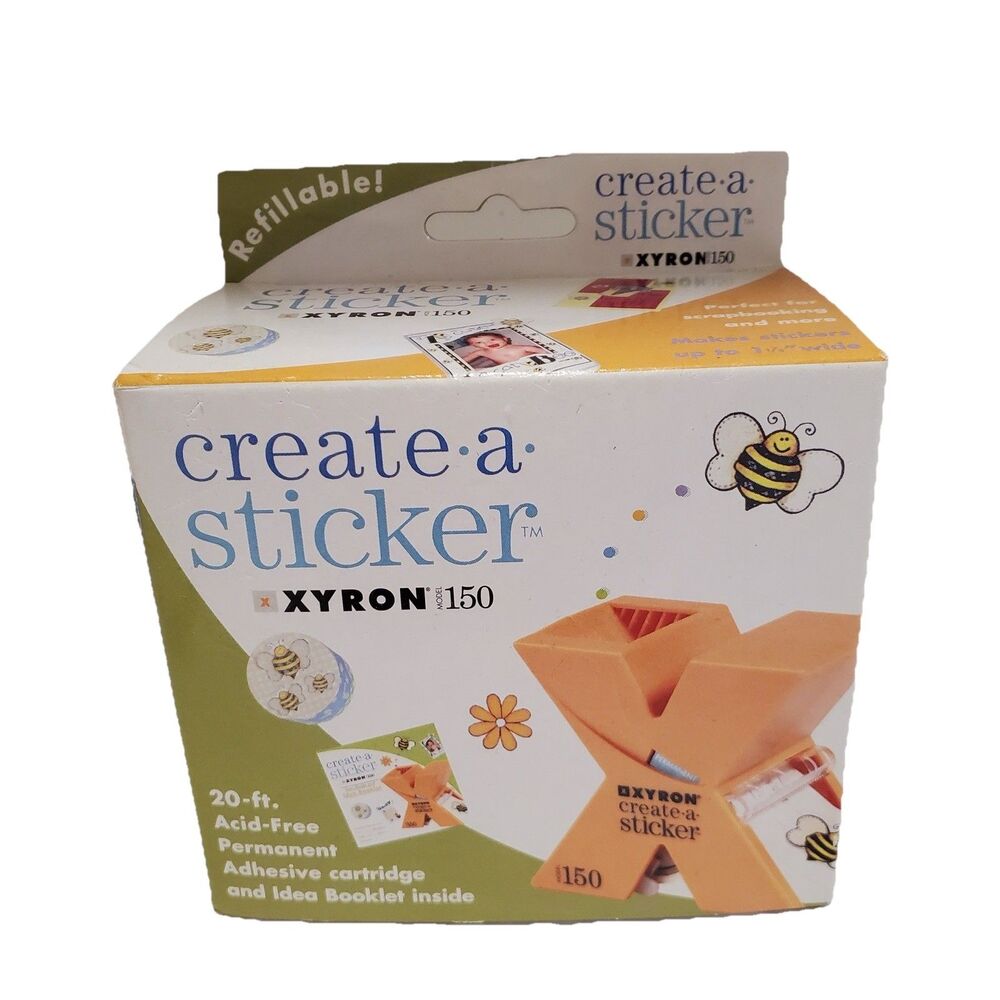 Xyron 150 Create-A-Sticker Machine Sticker Maker New in Box w/ 20 ft adhesive